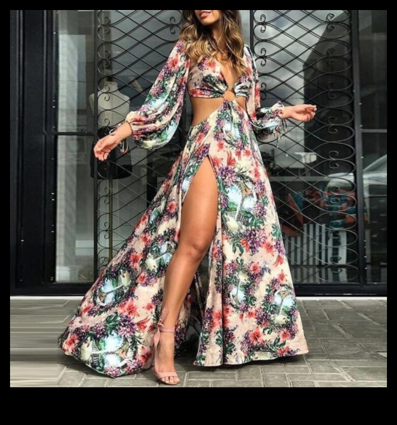 Ziedu fantāzija Iesaistiet Boho eleganto izskatu ar košiem tērpiem 2 Ziedu fantāzija: uzziediet boho šiksā ar košiem tērpiem