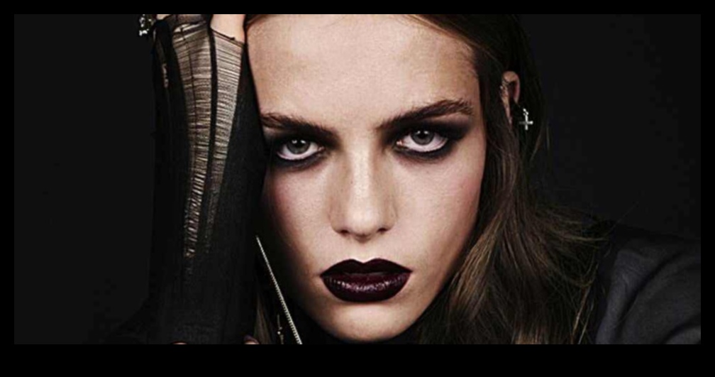 Glam Meets Goth modernu tumšo krāšņo grimu 2 Glam Meets Goth: izpētiet tumšus, krāšņus grima stilus ar malām